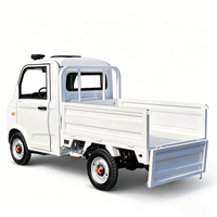 Vente directe d'usine, camionnette électrique à 4 roues, 1000W, 2 portes, 2 sièges, simple cabine, autonomie NEDC 101-200 km, 40 km/h