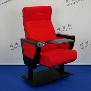 เก้าอี้หอประชุมมานวาเอ็กซ์โป รุ่น HB708 สีแดงวอลนัท พร้อมที่วางแขน สำหรับห้องบรรยายในโรงเรียนและอัฒจันทร์กีฬา - Product Image 4