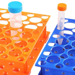 Support pour tubes à essai à double usage, support en plastique détachable multifonctionnel pour le stockage des tubes de centrifugation et des tubes d'échantillons - Product Image 6