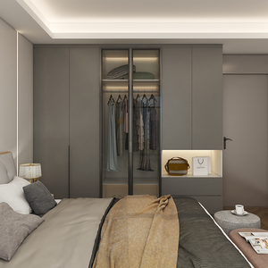 <span class=keywords><strong>Armadio</strong></span> Moderno Economico per Camera da Letto con Serratura e Chiave, Cabina <span class=keywords><strong>Armadio</strong></span> in Legno per la Casa, Design in Legno - Product Image 2