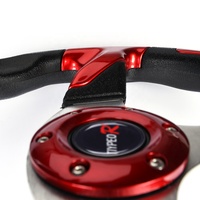Volant de course profond de 350 mm (14 pouces) en PU pour drift et tuning