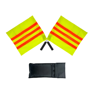 Drapeaux d'arbitre télescopiques pivotants de qualité supérieure pour équipement de terrain de football - Product Image 1