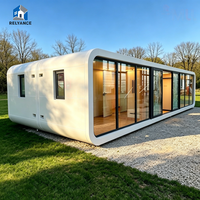 RELYANCE Cabine Apple de 20 pieds de large avec 2-3 chambres, capacité de 10 ensembles par 40HQ, économie de fret maritime, idéale pour hôtels, gîtes et villas