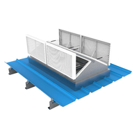 Claraboya Triangular de Ventilación de Humo con Apertura Automática, Sistema de Extracción de Humo por Incendio para Techos de Fábrica