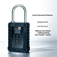 Verrou électronique logistique avec mot de passe, version anti-effraction, alerte d'alarme pour la gestion de la sécurité des expéditions de marchandises et des biens de fret