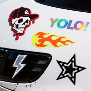 Vinilo Adhesivo Holográfico para Automóvil con Recubrimiento UV, Adhesivo Permanente Personalizado para Parachoques de Automóvil - Product Image 1