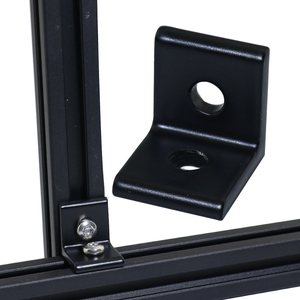 Support d'angle intérieur à 90 degrés à 2 trous série 2020 pour profilé en aluminium <span class=keywords><strong>20x20</strong></span> - Product Image 2