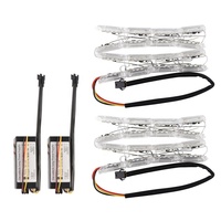 Bande lumineuse flexible HZG pour phare de voiture, double couleur, 16 LED DRL, clignotant, 12V, certifiée RoHS CE, bande LED 5050