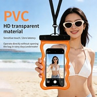 Étui de téléphone portable étanche Yuanfeng CE Factory en PVC grand écran, style bulle ondulée