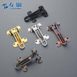 Zuogang Zinc Alloy <b>Door</b> Latch Anti-theft Chain <b>Lock</b> Cabinet <b>Door</b> Security Bolt Minimalist Design Easy Installation - Product Image 2