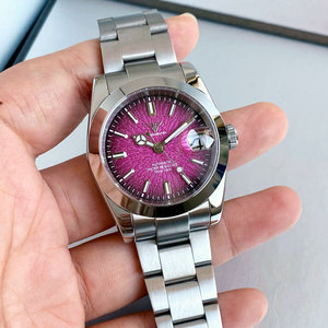 <span class=keywords><strong>Montre</strong></span> de <span class=keywords><strong>plongée</strong></span> Tandorio nouvelle 36 mm NH35A pour homme, cadran à motif de tasse à thé violet, vert, rouge, verre saphir, 10 ATM, <span class=keywords><strong>bracelet</strong></span> en acier inoxydable - Product Image 1