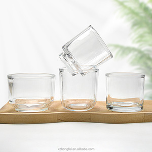 Portavelas de Vidrio Ámbar Hongfei Hecho a Mano de Alta Calidad, con Paredes Gruesas, 175ml/340ml, para Navidad, Bodas, Uso Profesional - Product Image 3