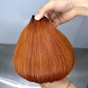 Cheveux vierges vietnamiens 100% naturels, lots de mèches lisses en vrac, super double drawn, couleur brun auburn pour femmes noires - Product Image 6