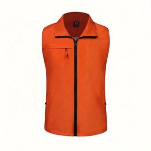 Gilet de travail sans manches en toile de polyester réversible personnalisé, respirant, pour l'été, avec logo au choix, idéal pour le bénévolat - Vente en gros - Product Image 5