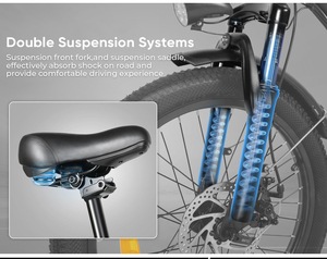 สำหรับจักรยานไฟฟ้า SAMEBIKE CY20 ขนาด 20 นิ้ว โครงคาร์บอนสูง แบตเตอรี่ลิเธียม 48V 13Ah กำลังไฟ 350W จักรยานไฟฟ้าในเมือง พร้อมเกียร์ 7 สปีด 36V - Product Image 5