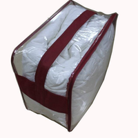 Cambodge sacs de couette à fermeture éclair en plastique transparent avec poignée