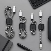 CATECH Nouveau design Organisateur de câbles de bureau magnétique en silicone et pinces pour support d'écouteurs et gestion des câbles de charge