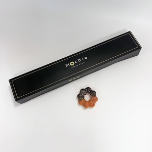 <span class=keywords><strong>2025</strong></span> Bán Buôn Tùy Chỉnh Phân Hủy Sinh Học Giấy Ngọt Ngào Pastry Món Tráng Miệng Cookie Bao Bì Sang Trọng Màu Đen Mochi <span class=keywords><strong>Donut</strong></span> Hộp Với Logo - Product Image 4