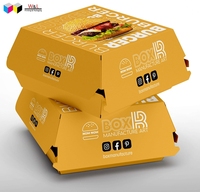 Emballage alimentaire à clapet personnalisé emballage alimentaire jetable de qualité alimentaire boîte à hamburger d'emballage Hot Dog