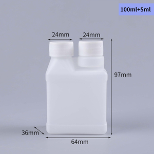 Bouteilles de dosage liquide en PEHD vides de grande capacité, 120 ml, 500 ml, 1000 ml, à double col, pour produits chimiques, avec double compartiment - Product Image 5