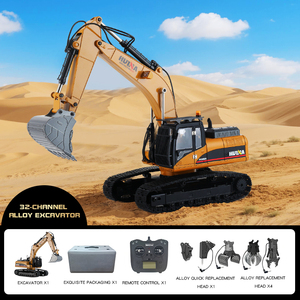 <span class=keywords><strong>HUINA</strong></span> 580 1580 1/14 Excavatrice RC Métallique Améliorée, Véhicule d'Ingénierie Électrique avec Grappin à Boules et Pince Rotative à 360°, Modèle <span class=keywords><strong>V4</strong></span> 2025 - Product Image 2