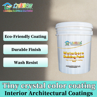 Peinture murale élégante Limeijia Tiny Crystal Color Coating, résistance supérieure aux intempéries, anti-décoloration et anti-fissuration pour les écoles
