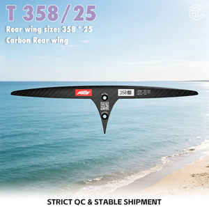Aile arrière Skinny Surf T358 /25 en carbone pour planche de surf, sports nautiques, kitesurf, foil et hydrofoil - Product Image 1