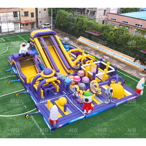 Customized Inflatable Large Outdoor Playground Park Castle for Kids Amusement Playgrounds <b>Trampoline</b> Park Inflatable Tra - Product Image 6