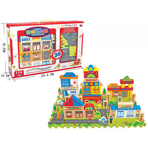 114 pièces de blocs de construction flottants en EVA, jouet STEAM pour enfants de 3 ans et plus, jeu de bain imperméable, cadeau éducatif - Product Image 4