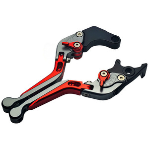 Leviers de frein et d'embrayage télescopiques pliables en aluminium, universels pour moto, antidérapants, réglables, durables, de haute qualité, pour guidon - Product Image 4