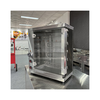 Four à gaz rotatif en acier inoxydable commercial, machine à rôtir le poulet durable pour l'équipement de restauration hôtelière