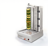 Rôtissoire professionnelle automatique pour shawarma et kebab avec système de moteur à engrenages 220V pour la transformation de la viande