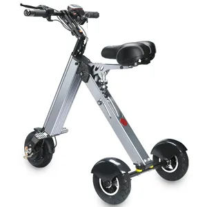 TopMate-Mini triciclo eléctrico ES31, Scooter plegable con función de marcha atrás y pantalla de visualización