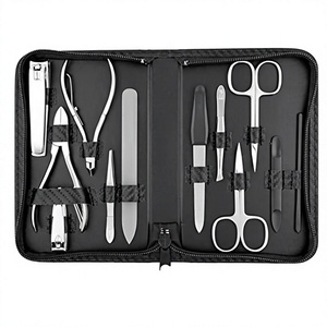 High Quality 3 in 1 Durable Adult Grooming Kits <b>Nail</b> Care Kit Scissors Metal <b>Case</b> Manicure Pedicure Set Perfect Gift Set - Product Image 3