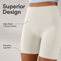 Shorts de cyclisme beige mat personnalisés OEM/ODM avec logo pour club de gym – Effet sculptant