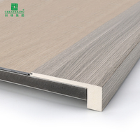 Marche d'escalier WPC couleur personnalisée, moulure décorative pour marches d'escalier, 95 % de similitude, pour revêtement de sol SPC