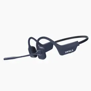 Telepon berkualitas tinggi Bluetooth telinga terbuka Headset peredam bising nirkabel headphone konduksi tulang dengan mikrofon Boom