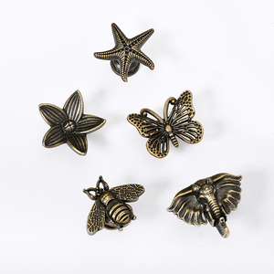 Poignées de meubles créatives en alliage de zinc antique, forme abeille, à trou unique, pour tiroirs et armoires de chambre d'enfant - Product Image 3