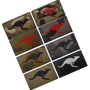 Ricamo canguro australiano Camouflage IR identificazione gancio Loop toppe tattiche per vestiti cappelli e zaini decorazione - Product Image 1