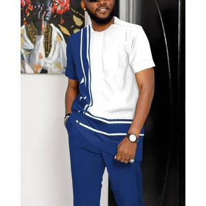 Completo Sportivo Casual da Uomo Taglie Forti S-6XL, Nuovo <span class=keywords><strong>Set</strong></span> Due Pezzi con Stampa 3D, Pantaloni Estivi Leggeri, <span class=keywords><strong>Abbigliamento</strong></span> Africano - Product Image 2