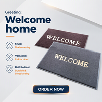 Tapis de sol en PVC lavable, antidérapant et imperméable, pour entrée de villa, patio extérieur, vente en gros