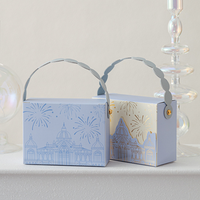 Boîte à bonbons de mariage de style château européen, emballage cadeau pour mariage, boîte à bonbons à emporter