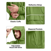 Chaquetas Impermeables para Hombre, Transpirables, Ligeras, Cortavientos con Capucha, Impermeable para Exteriores