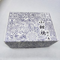 Caja de Cartón Rígida Plegable de Estilo Nacional Chino en Porcelana Azul y Blanca, Caja con Fondo de Cierre Automático e Impresión Interior Personalizada