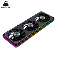 AntarcChill 360mm Kipas Pendingin CPU RGB dengan Efek Cermin Samping Cincin CD, Sistem Pasang Cepat, Kecepatan Tinggi, Aliran Udara Tinggi, dan Radiator Senyap