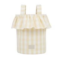 Panier de rangement universel pour couches de bébé à grande capacité, à trois couches, avec couvercle à cordon, pour maman, organisateur de poussette