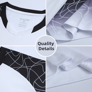 Camiseta de Fútbol Original de Calidad para Jugador, Tela de Secado Rápido, Uniformes de Club de Calidad Tailandesa, Personalizable para Equipos, Lisa - Product Image 2