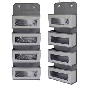 Organisateur de sacs à main suspendu à 6 poches pour armoire, sac de rangement transparent double face, le plus vendu - Product Image 1