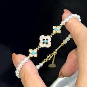 Nueva Pulsera de Cuentas con Flores de Estilo Retro Chino, Temperamento Exquisito, Diseño Único y Versátil, Personalidad Moderna - Product Image 2