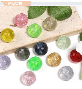Nueva Cadena de Suministro Global, Cuentas Redondas de Estrella Brillante Multicolor de 16 mm, Acrílico Fino, Accesorios de Joyería DIY - Product Image 6